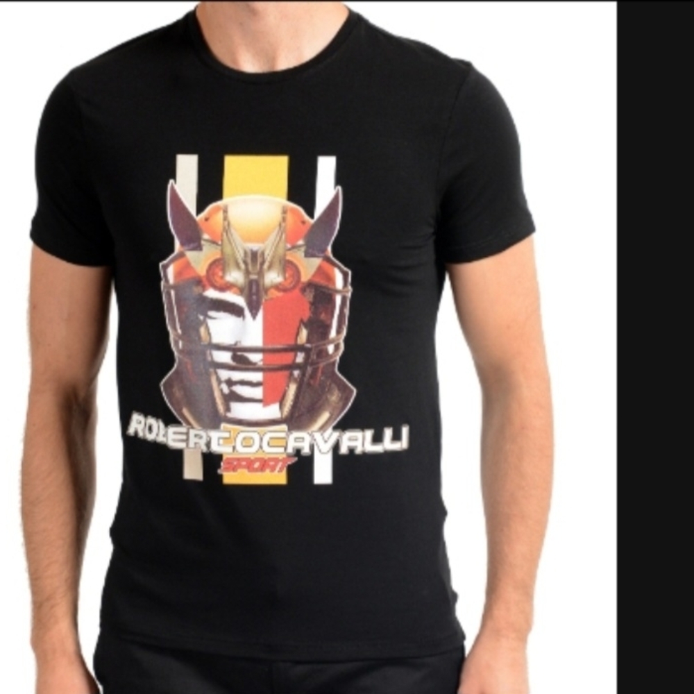 โ๏ธ ROBERTO CAVALLI SPORT MEN GRAPHIC PRINT UNISEX Tee โ๏ธ - Picture 1 of 16